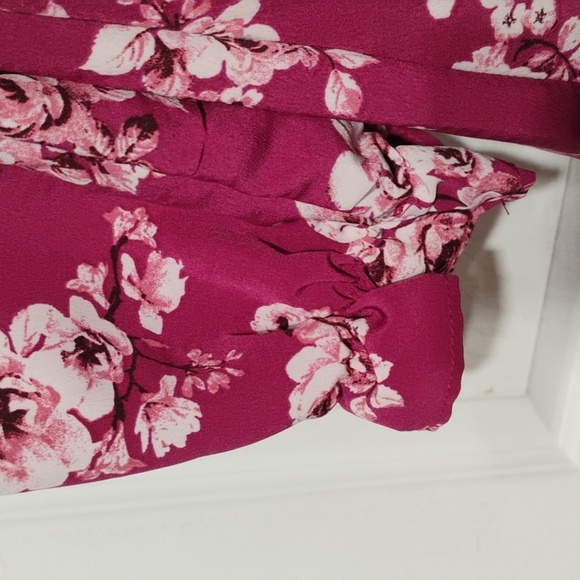 Lily Rose White and Burgundy Ruffled Sundress - Picture 9 of 15